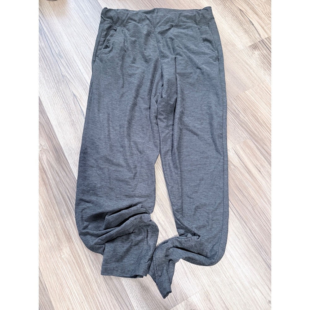 Kyodan Womens Space Dye Heather Gray Activewear Lounge Pants Pockets Small